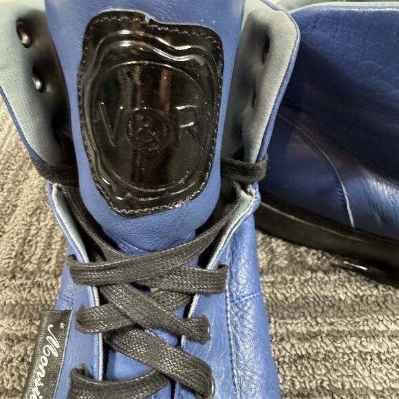 Viktor & Rolf Blue & Black Leather High Top Sneakers EU 44 Designer Luxury Shoes main image 6